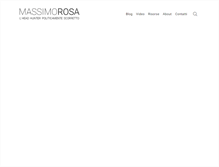 Tablet Screenshot of massimorosa.com